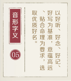 张北起名流程五
